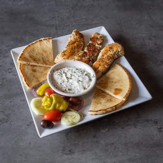 Souvlaki & Chicken Platter.